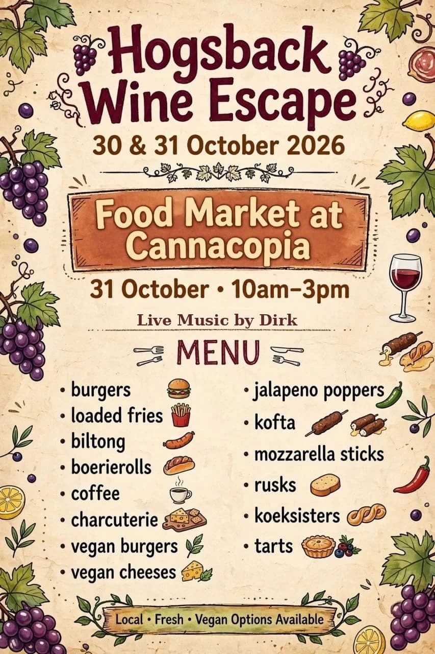 Food Market at Cannacopia during Hogsback Wine Escape