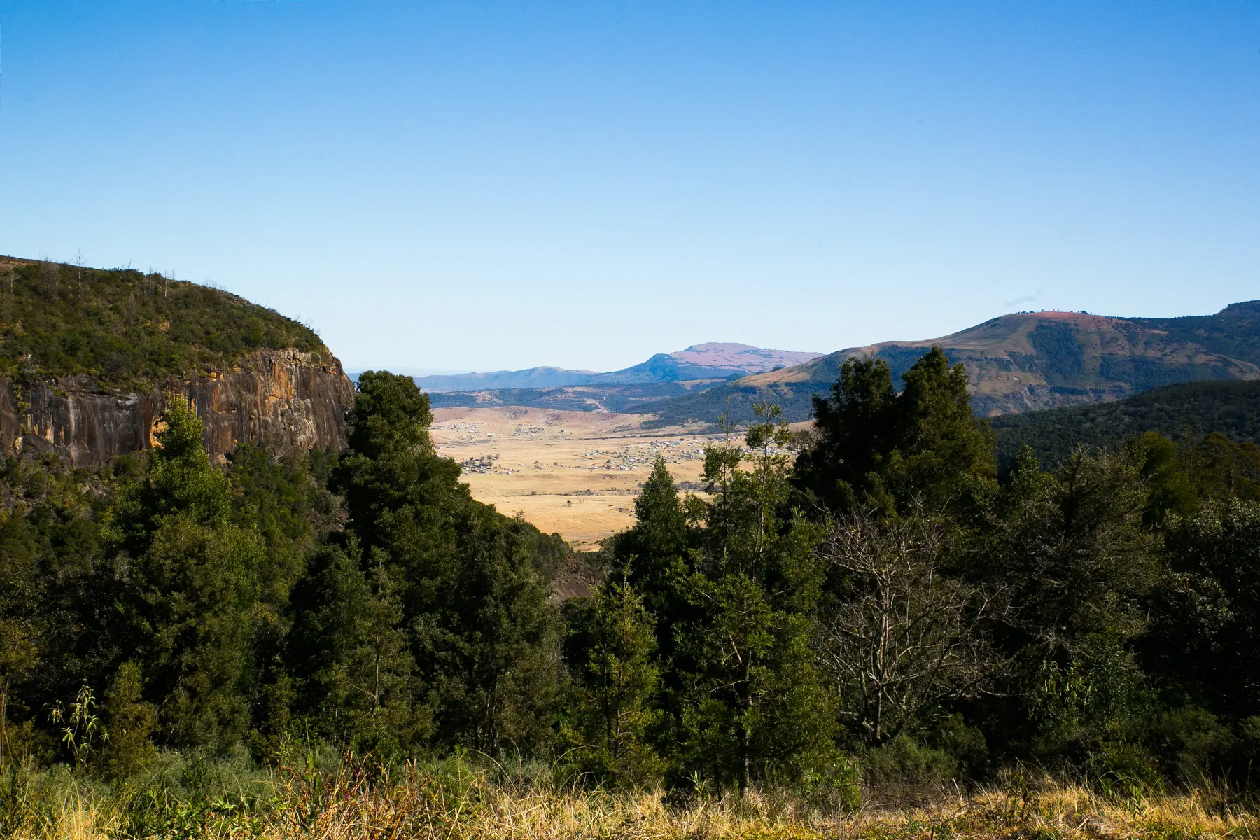 The valley view from the Wolfridge Road entrance